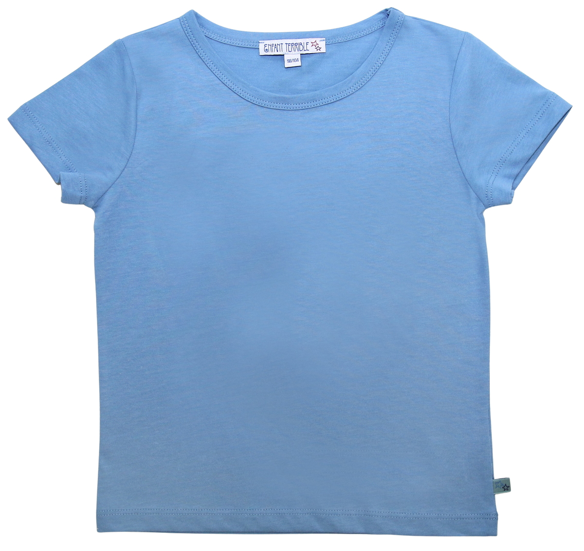 T-Shirt uni in skyblau Enfant Terrible