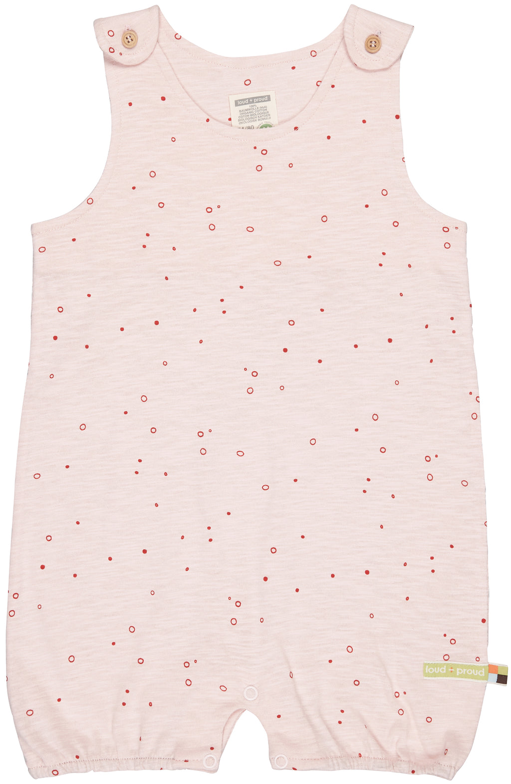 Sommerstrampler rose von Loud + Proud