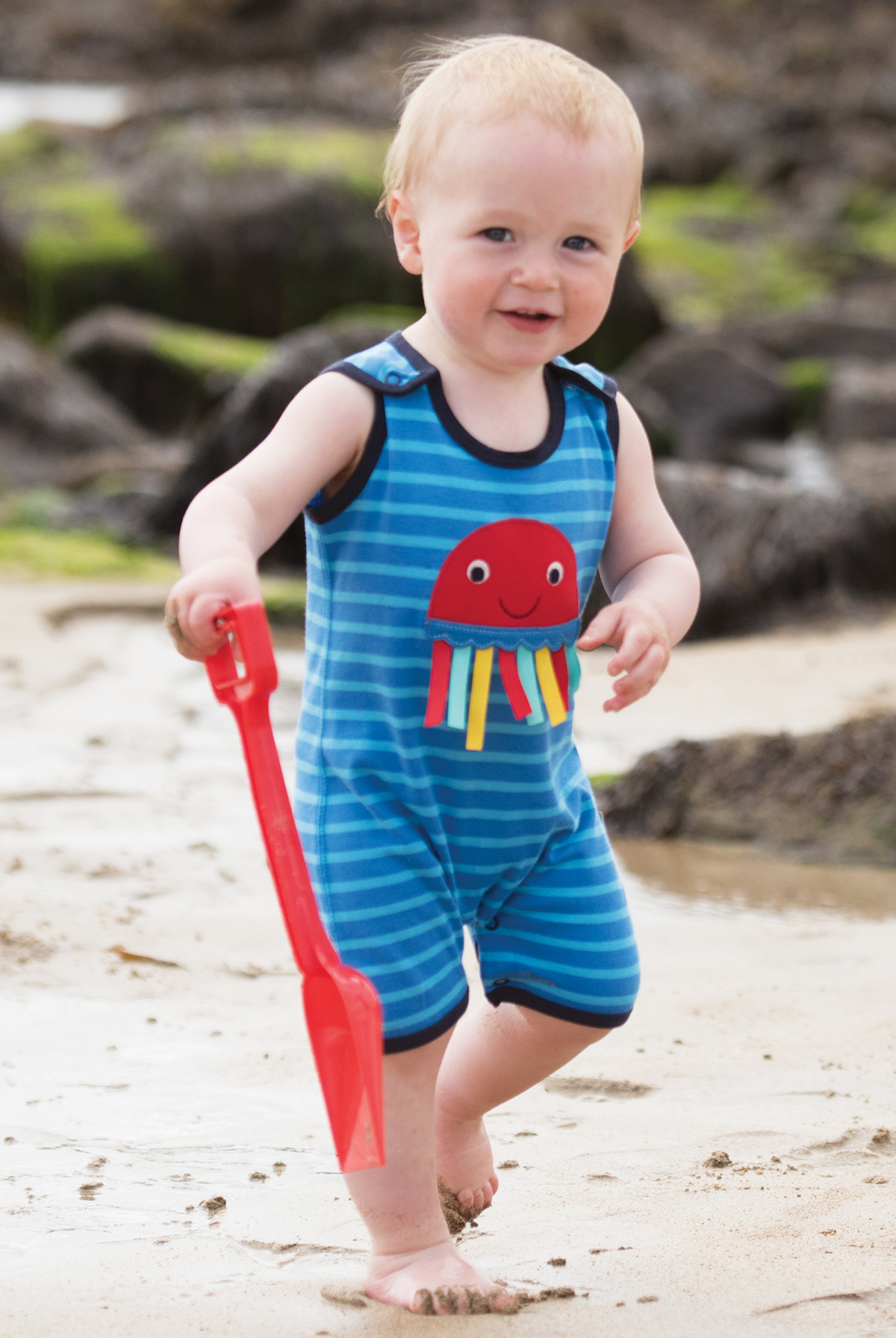 Summer-Strampler Frugi  6-12 Monate, 12-18 Monate ( 100% Bio-Baumwolle)