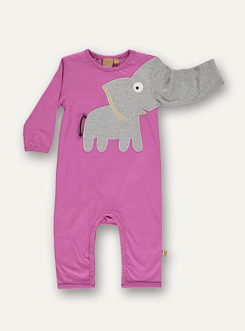 Strampler Elefant in pink von Ubang