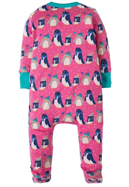 Strampler Pinguine Pink von Frugi