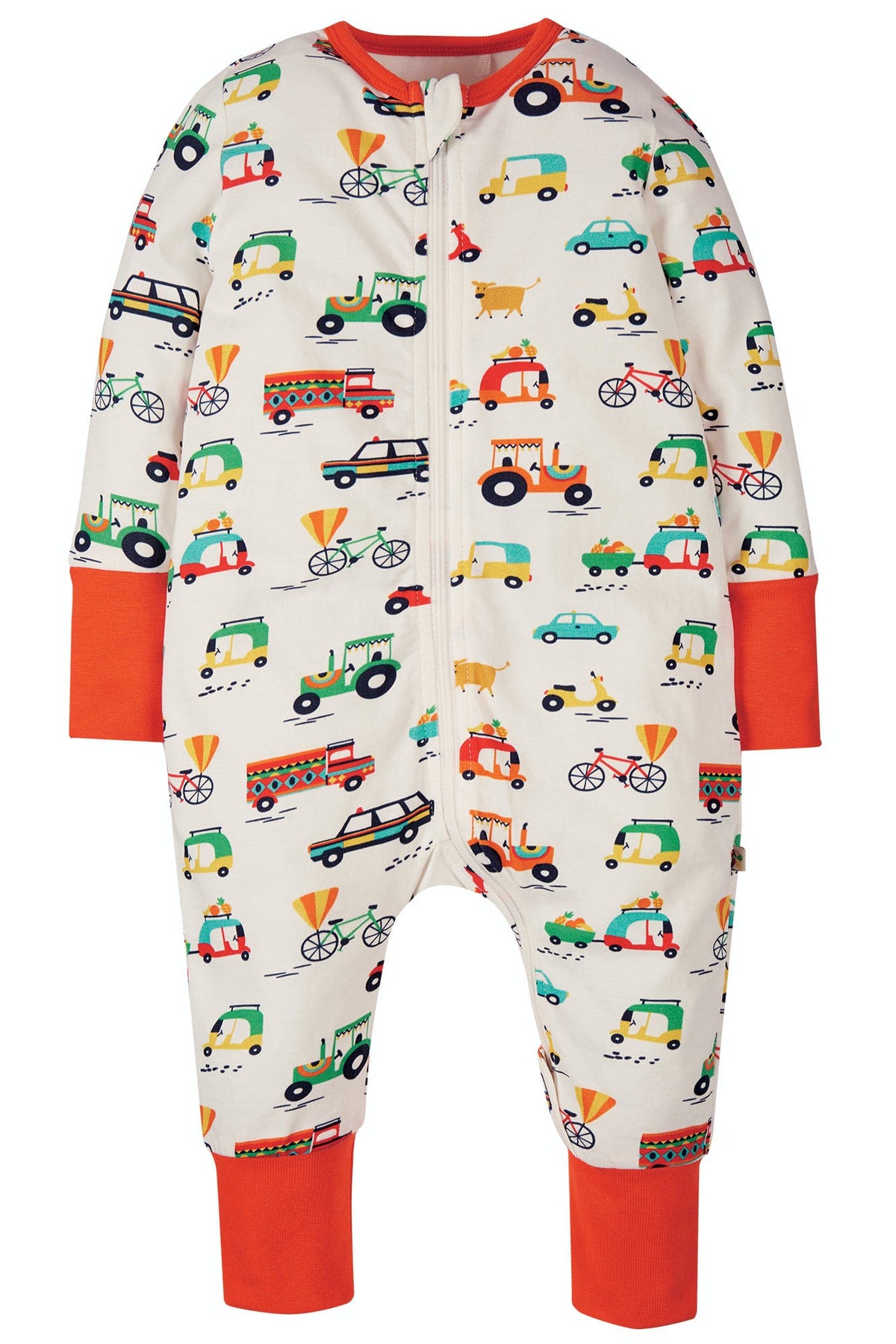 Strampler Indien Verkehrsmittel von Frugi
