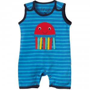 Summer-Strampler Frugi  6-12 Monate, 12-18 Monate ( 100% Bio-Baumwolle)