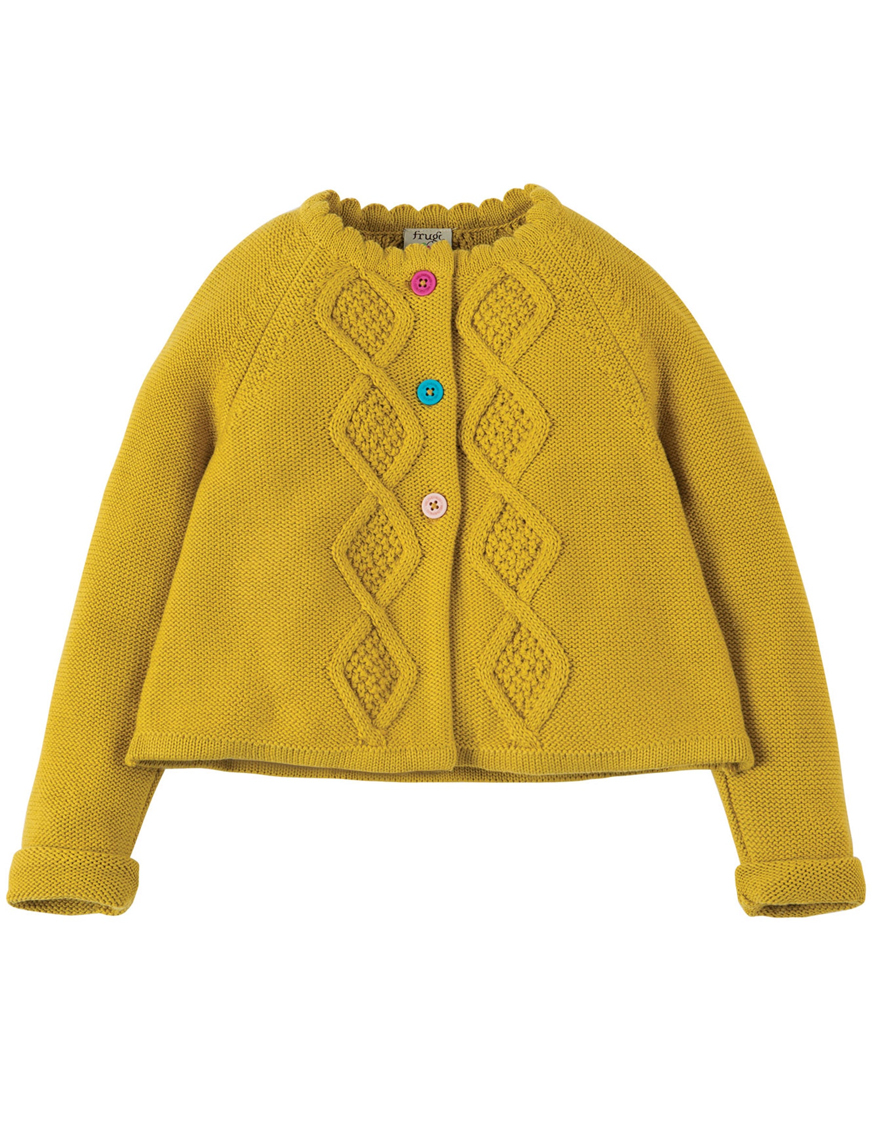 Strickjacke Gelb Frugi Winter