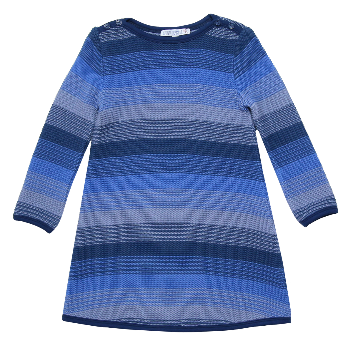 Strickkleid blau gestreift ( 3-4 - 5-6 Jahre)  von Enfant Terrible