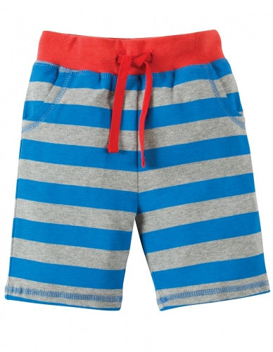 Stripy Shorts Blue Stripe Monkey Hose Frugi baby