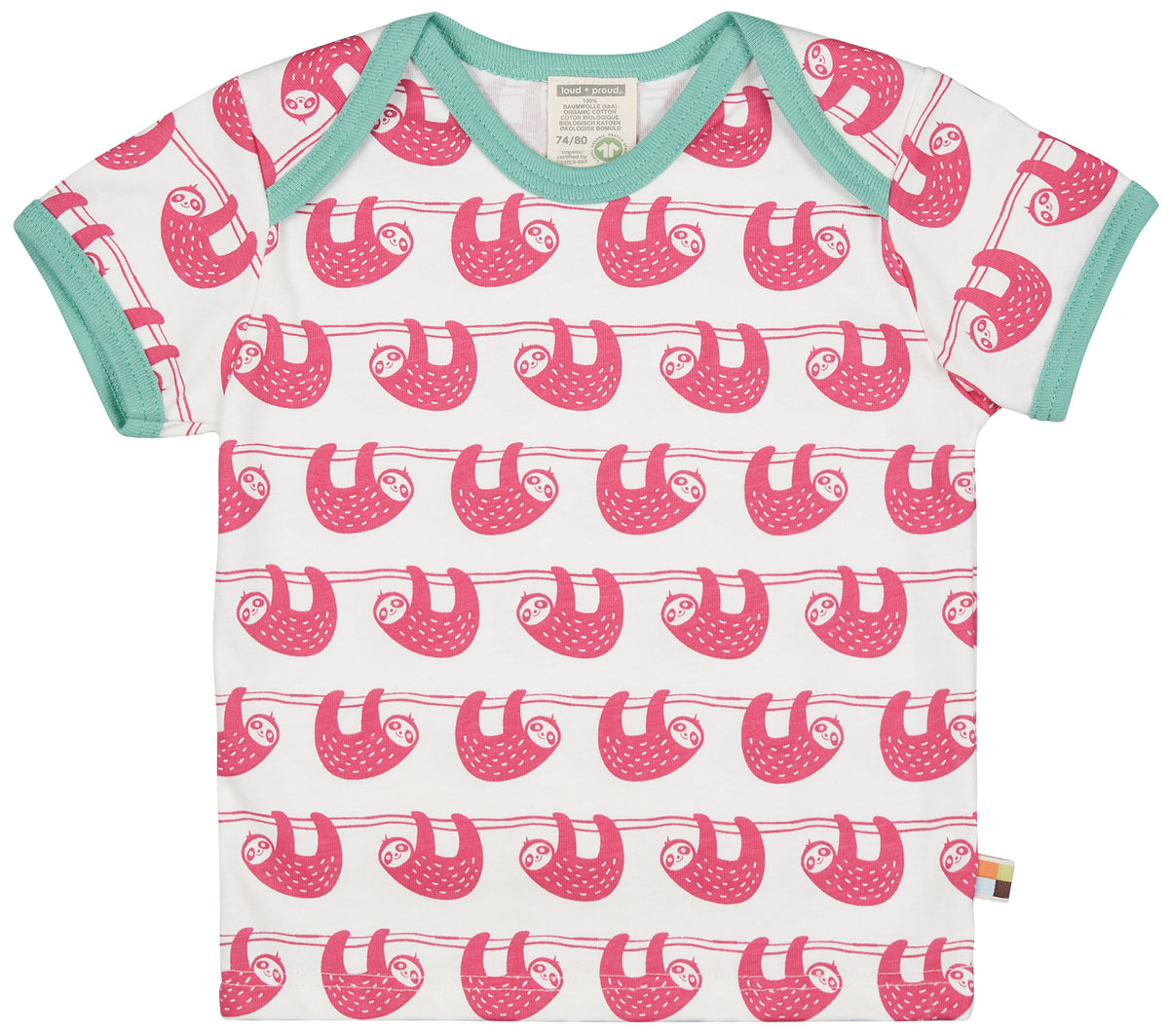 T-Shirt Faultiere ( 3-6 , 12-18 Monate) von loud+proud