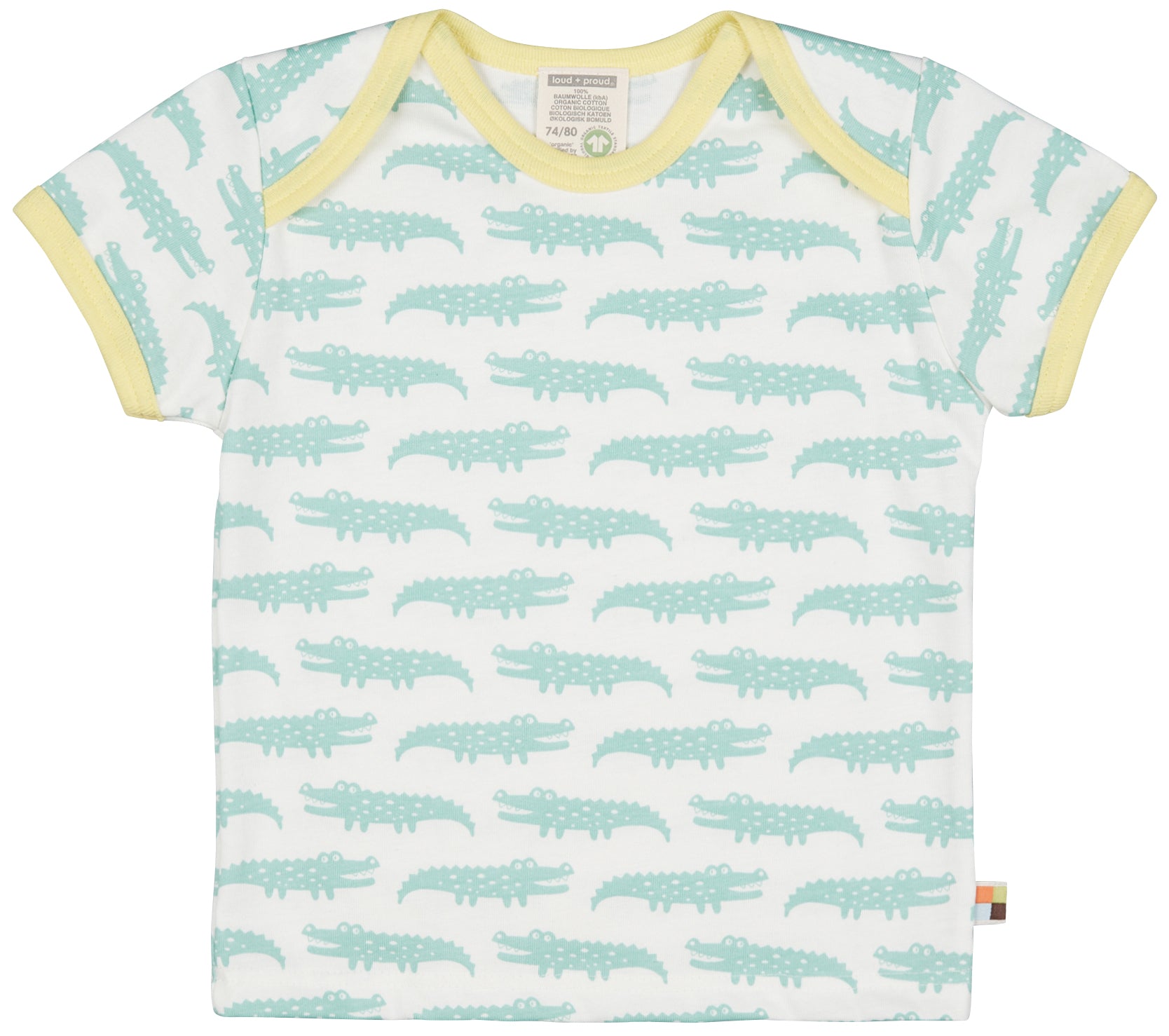 Grün gestreifte Sommershorts ( 3 und 9-12 Monate)  von Loud + Proud