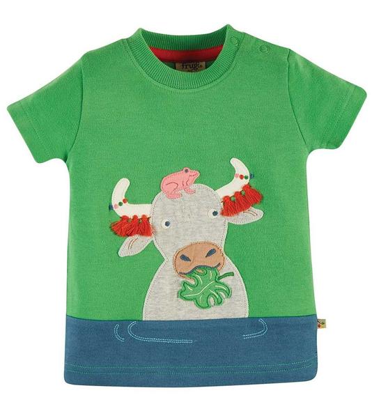T-Shirt Kuh von Frugi