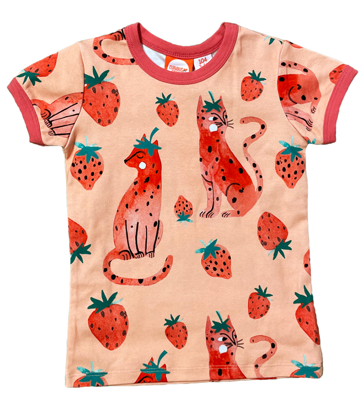 T-Shirt Erdbeer-Katzen von Curious Stories