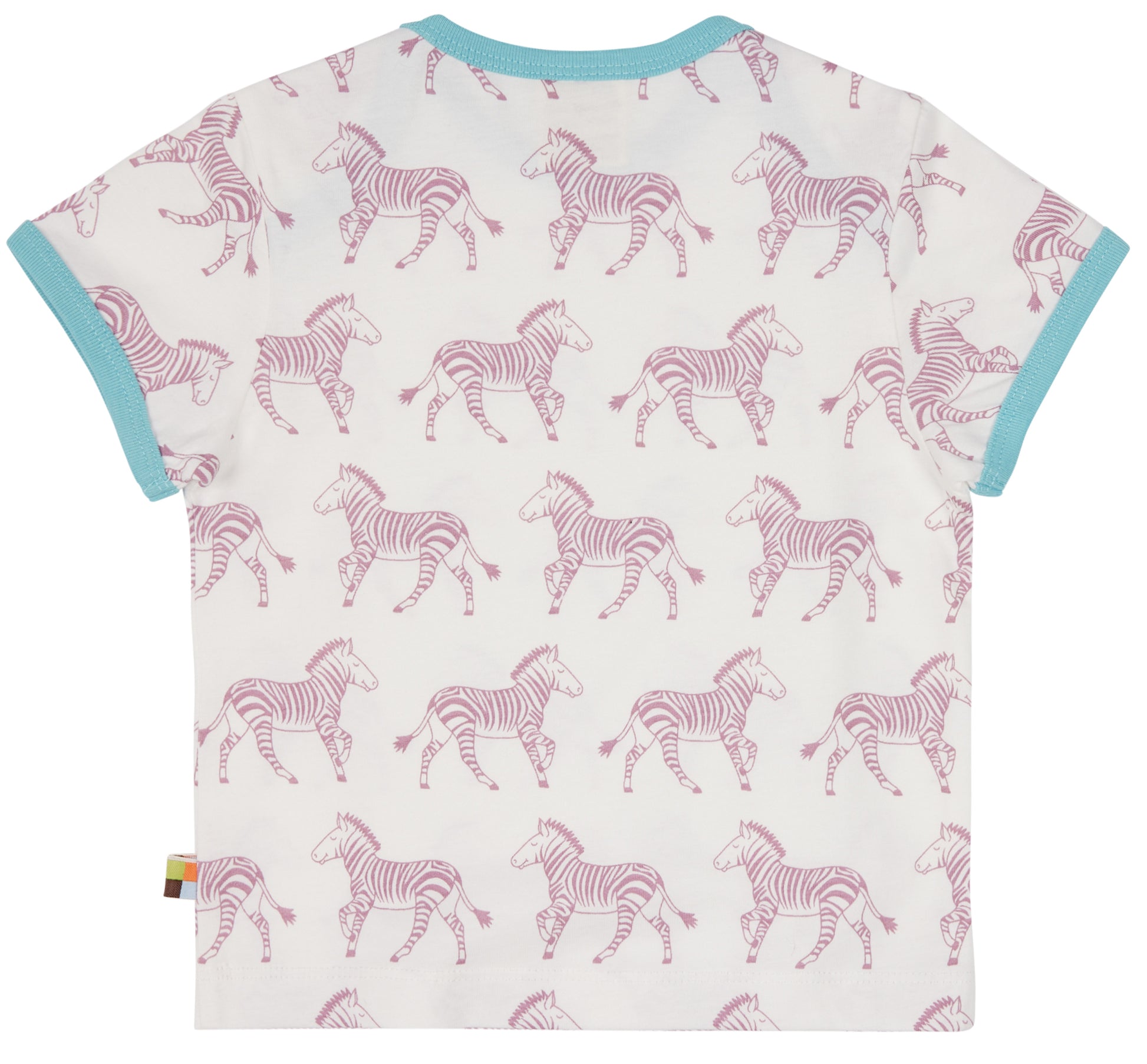 T-Shirt Zebra in lila von loud+proud