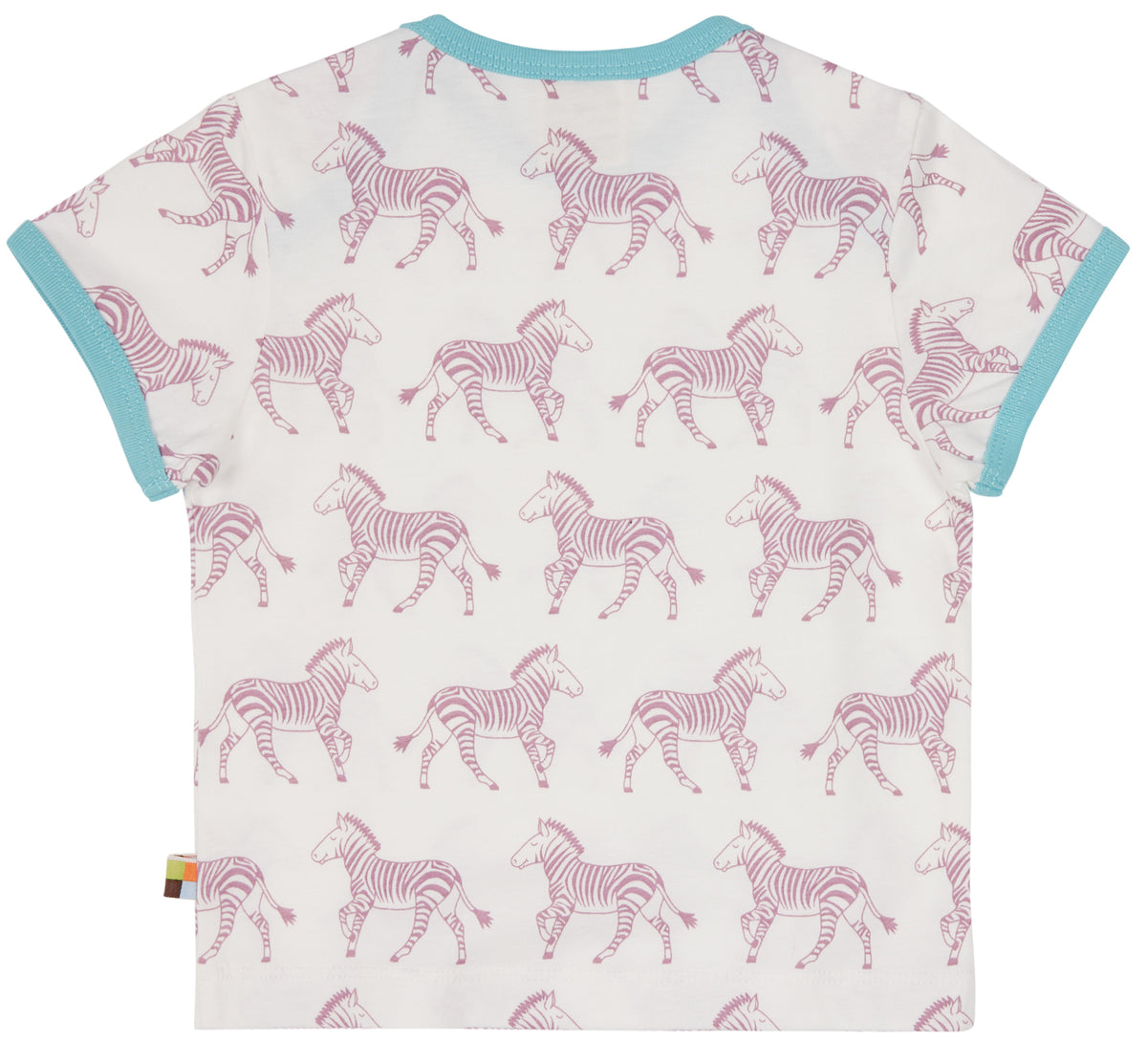 T-Shirt Zebra in lila von loud+proud