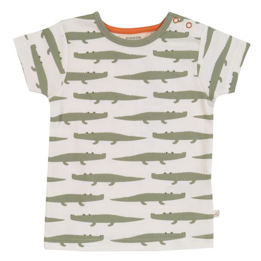 T-Shirt mit grüne Krokodile ( 3 Monate, 7 Jahre) von Pigeon