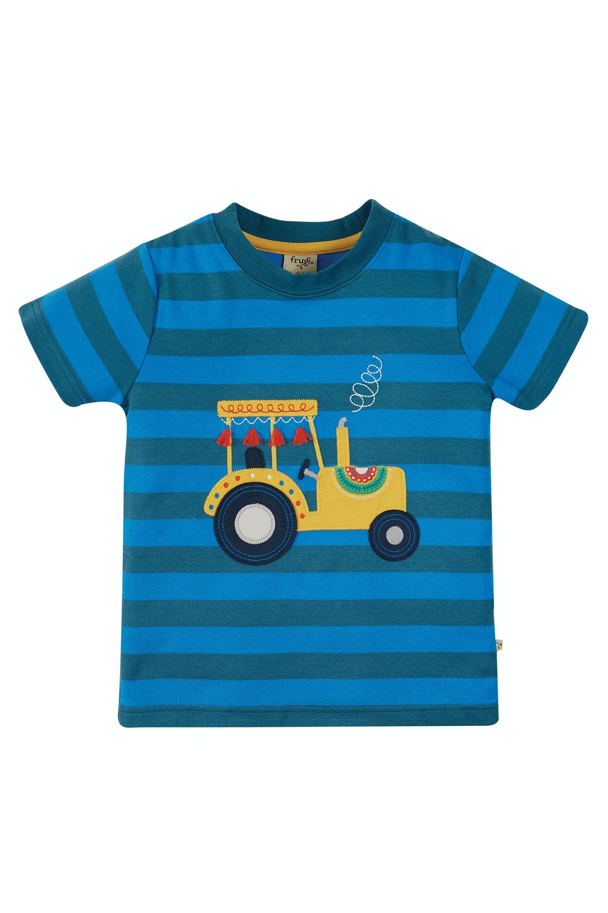 T-Shirt gestreift mit Traktor ( 7 Jahre) von Frugi