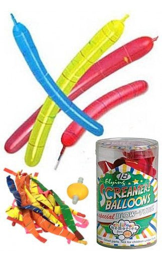 Ballons : Fliegende Kreischende Luftballons Set 18 Stück