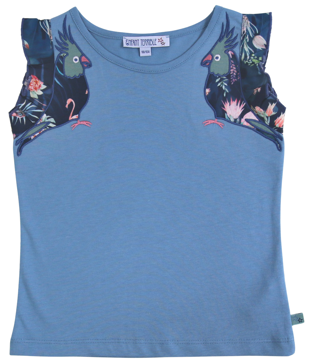 T-Shirt mit Papageien (3-4 Jahre)  Enfant Terrible