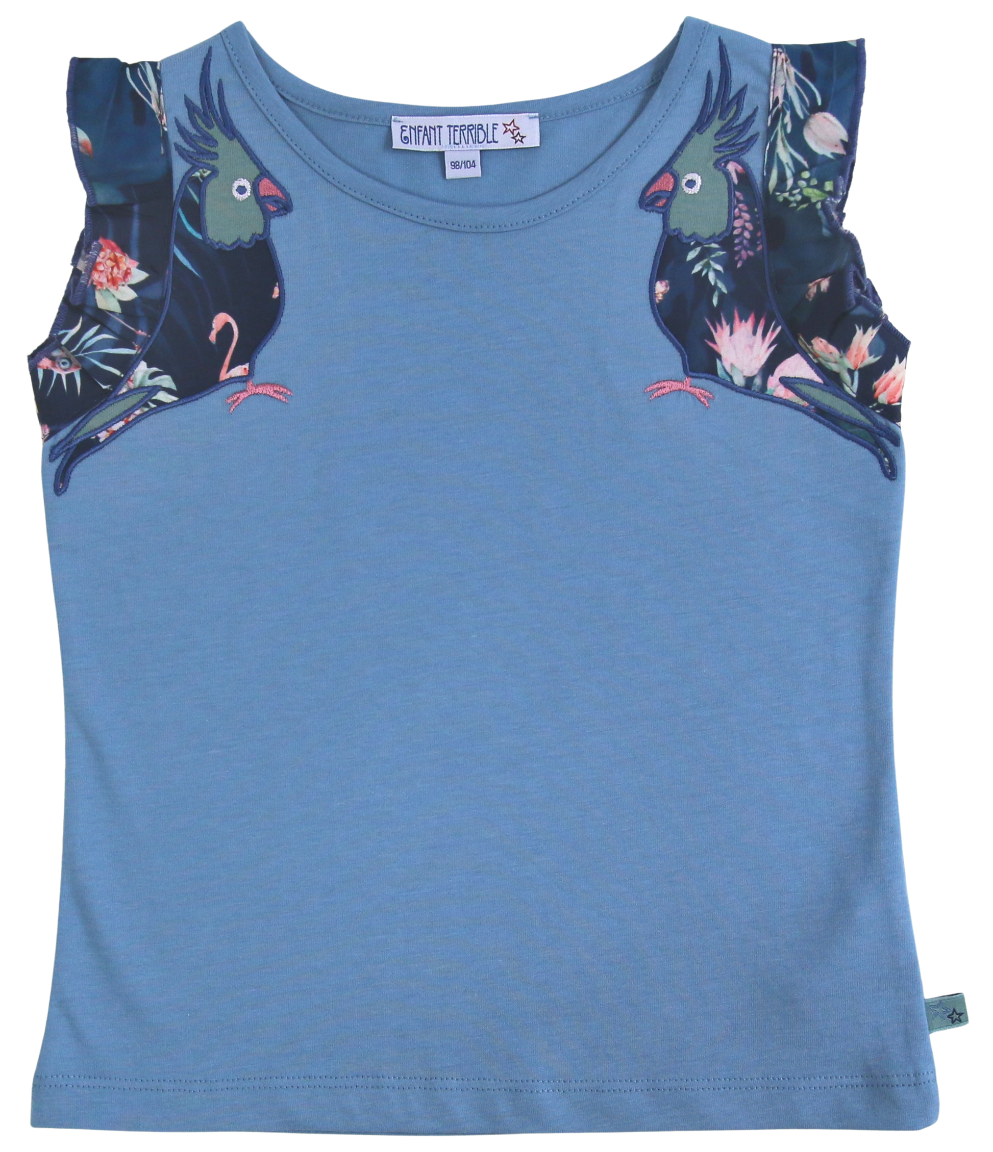 T-Shirt mit Papageien (3-4 Jahre)  Enfant Terrible