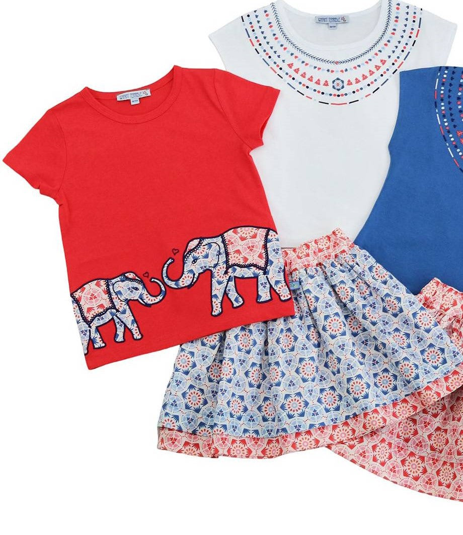 Wenderock Rot / Blau gemuster von Enfant Terrible