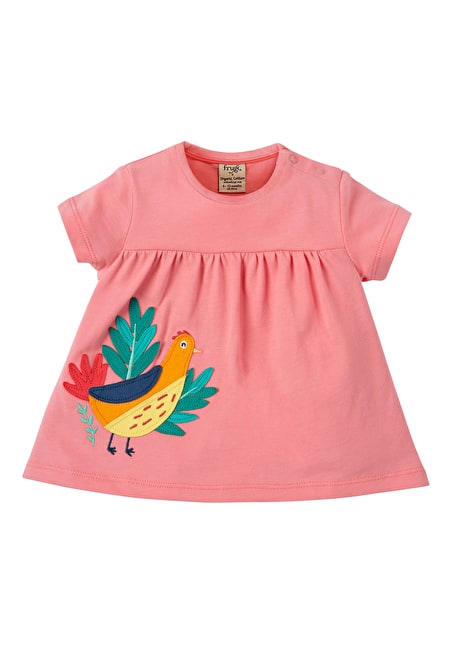 T-Shirt mit Goldfasan Applikation von Frugi