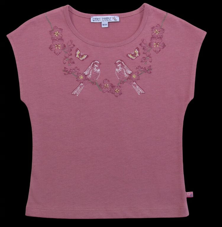 T-Shirt Vögel Stickereien ( 9-10 Jahre) von Enfant Terrible