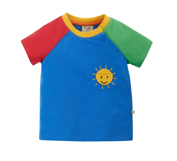 Shorts-Pumphose rot/gestreift von Frugi