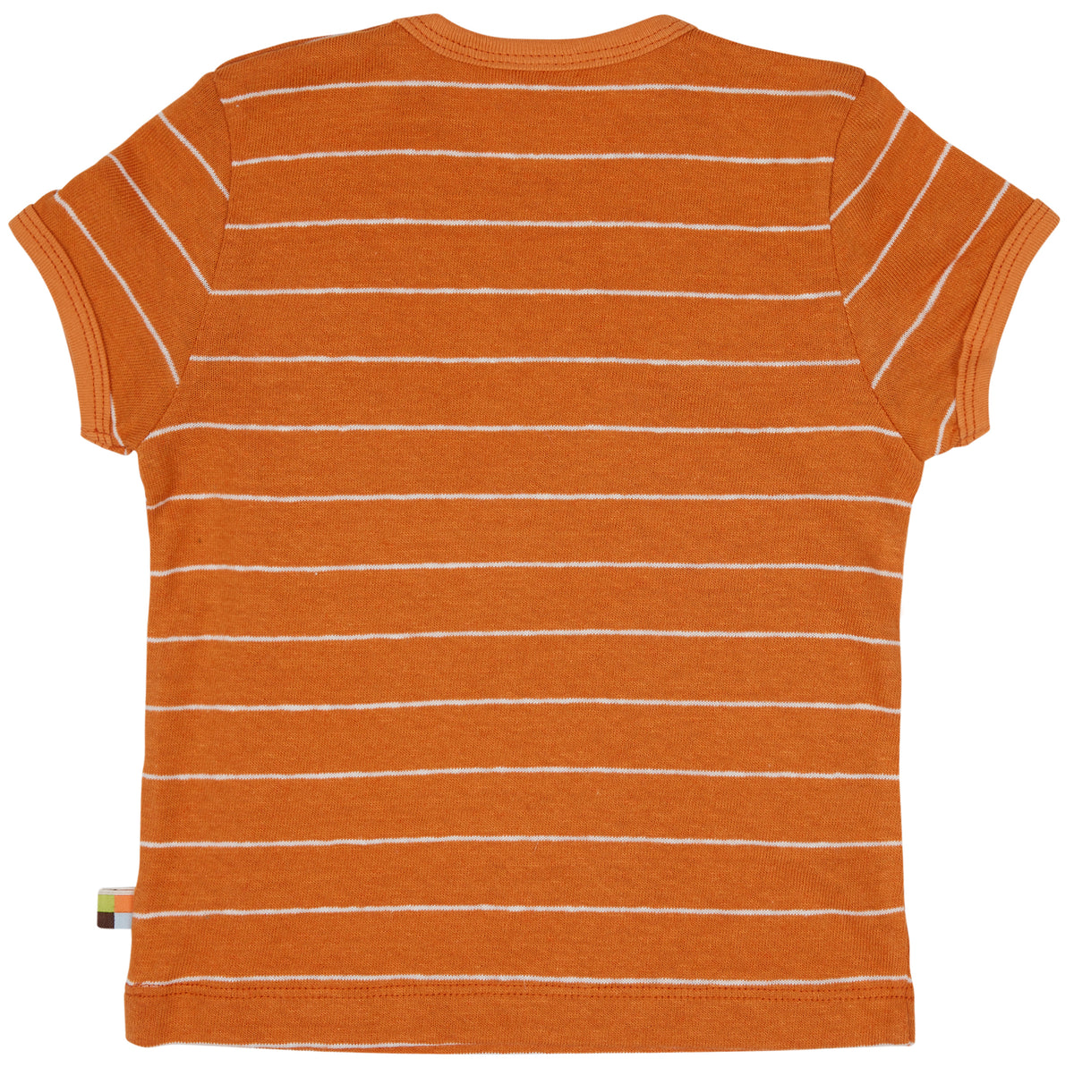 T-Shirt gestreift in orange von loud+proud