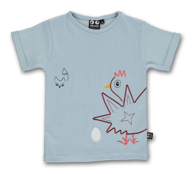 T-shirt Huhn und Fuchs ( 2 bis 8 Jahre )