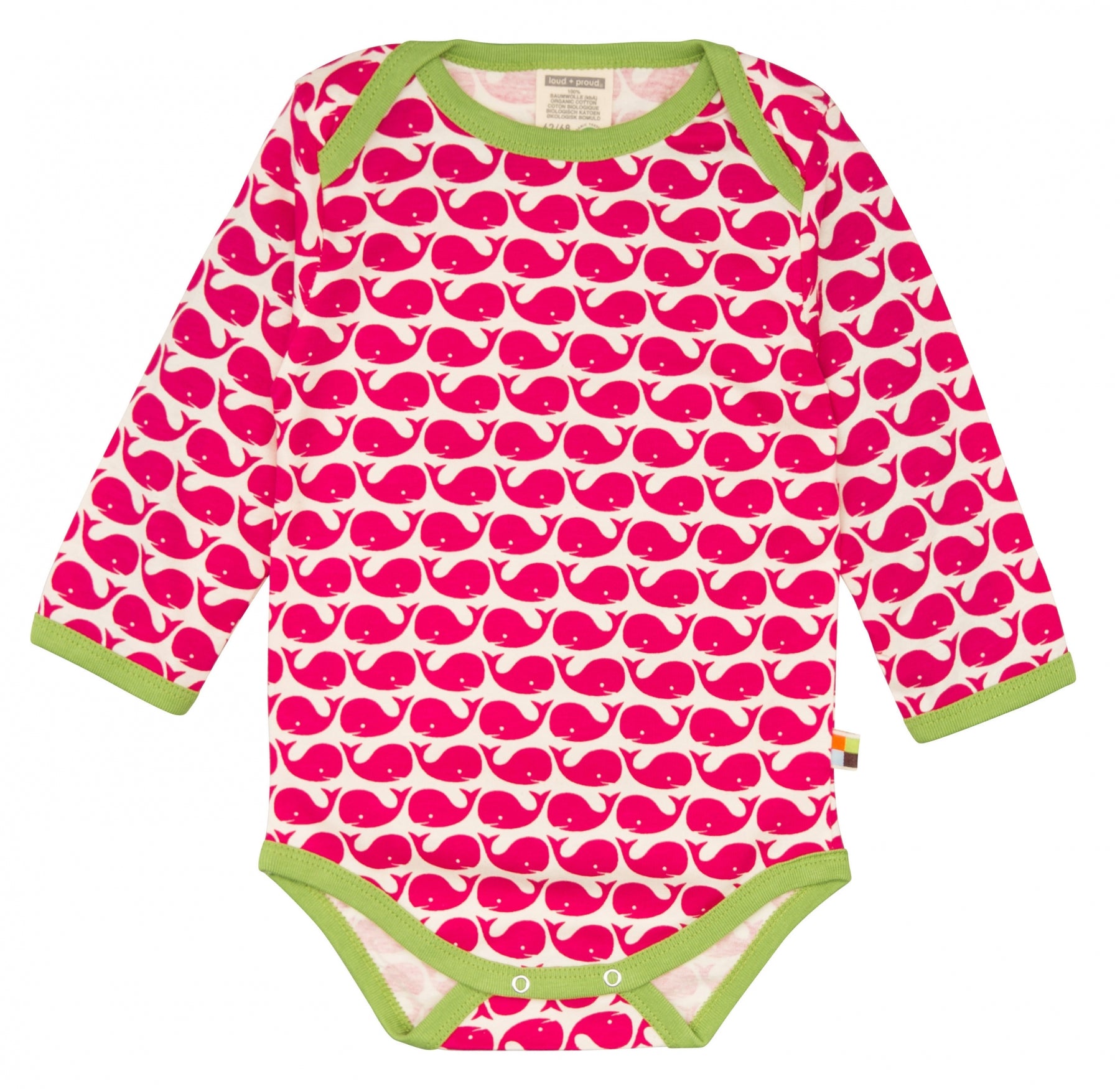 Kurzarm Body mit Wale von loud + proud