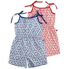 Web-Overall Mosaik  in blau ( 18-24 Monate und 5-6 Jahre)  von Enfant Terrible