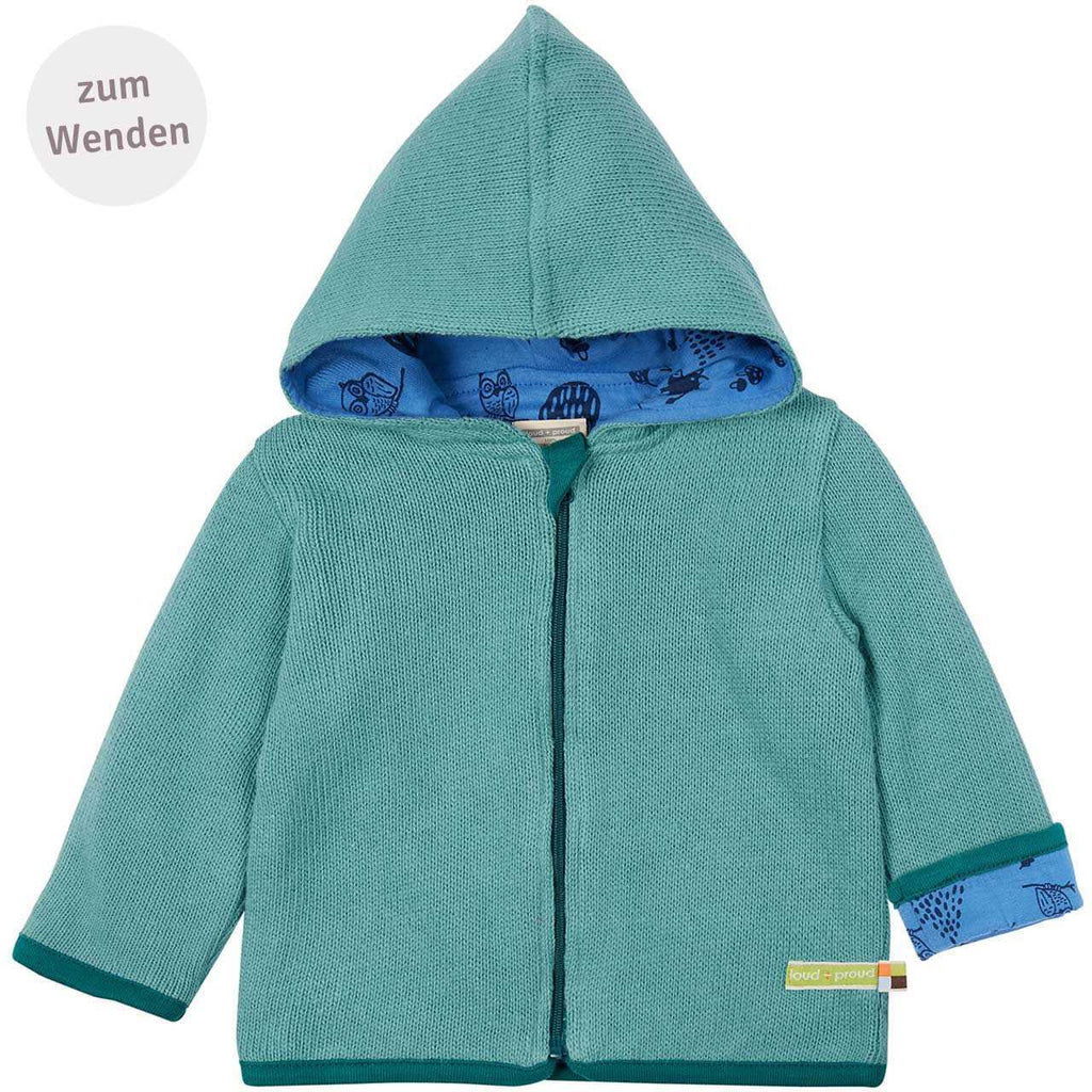 Wende-Strickjacke Waldtiere ( 5-6 Jahre) von loud+proud