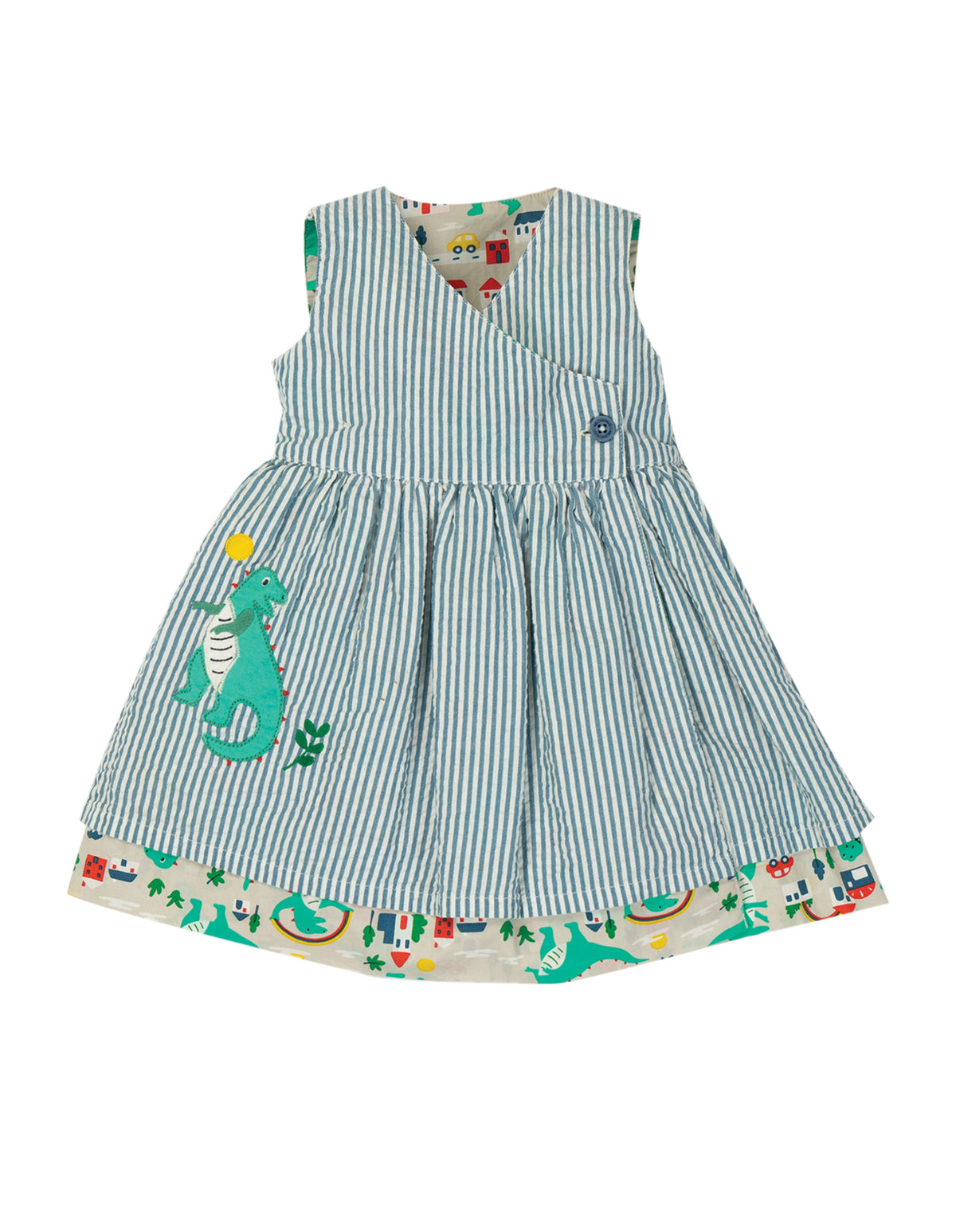 Wendekleid Godzilla Trex  ( 6-12 Monate) von Frugi