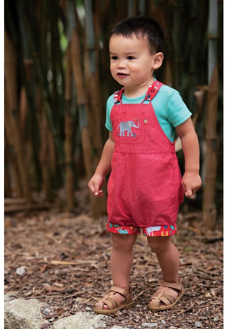 Wende-Latzhose Indien ( 3-6 , 6-12 Monate) Frugi