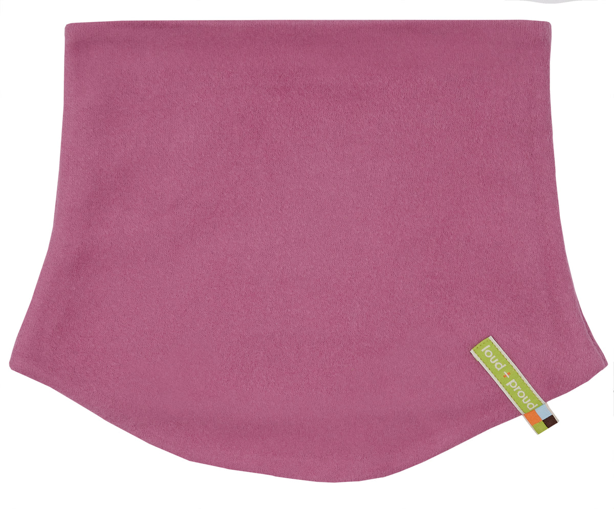 Wendeschal Fleece in altrosa mit Pferde von loud + proud