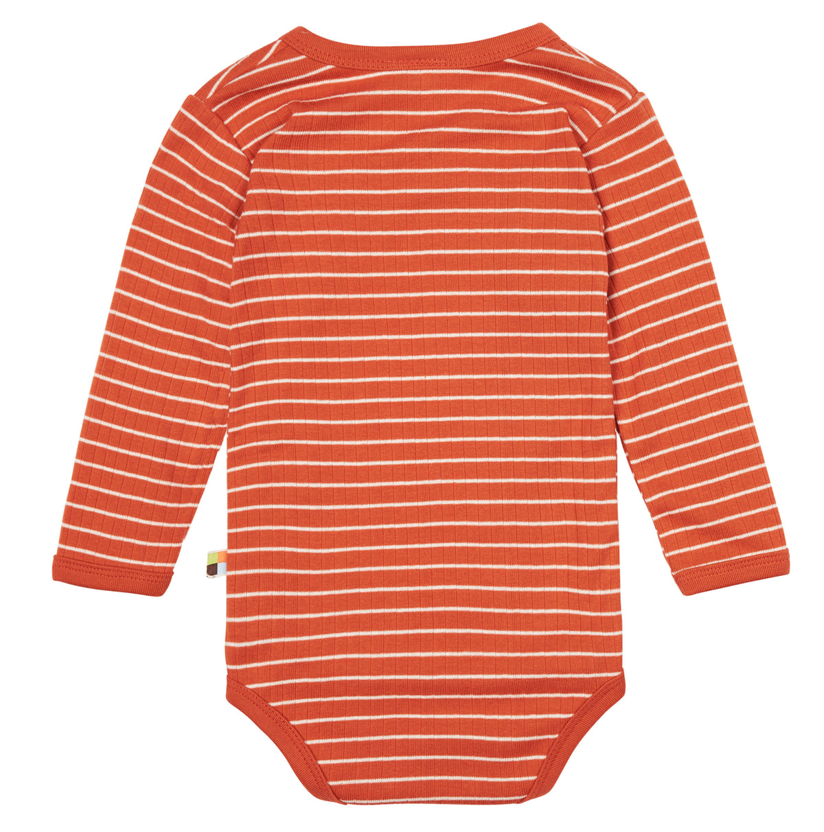 Wickelbody gestreift in orange von loud+proud