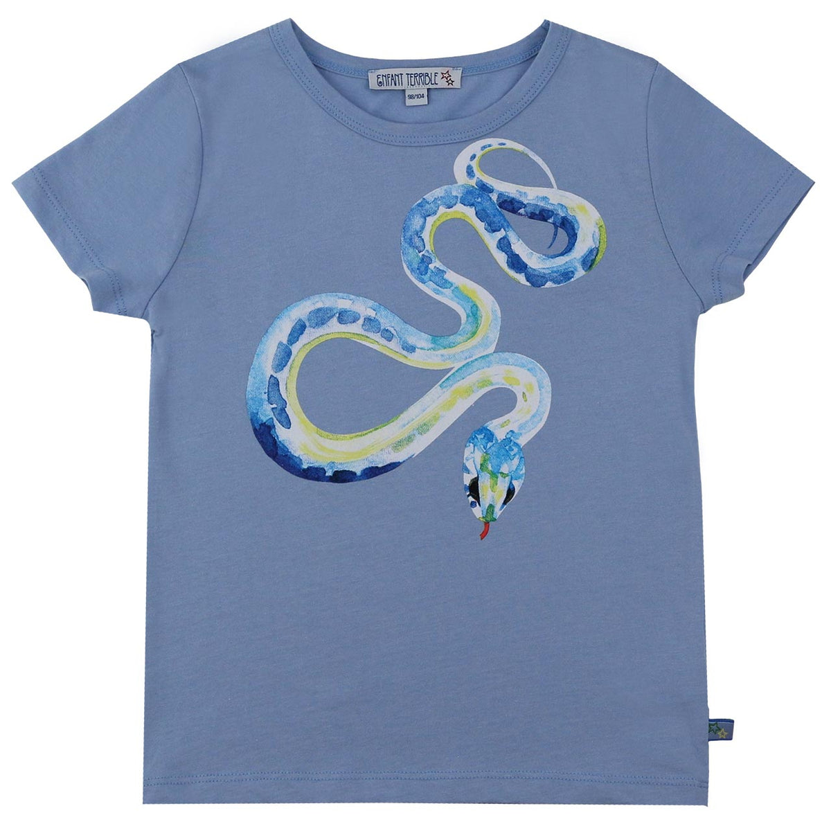 Hellblaues T-Shirt mit Schlange ( 3 Jahre)  von Enfant Terrible