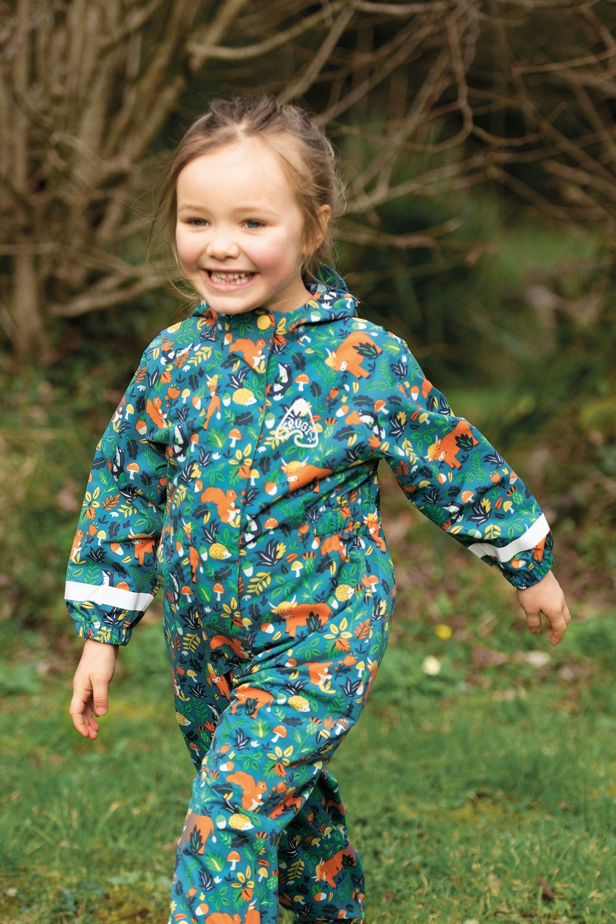 Overall Wasserdicht mit Waldtiermuster von Frugi