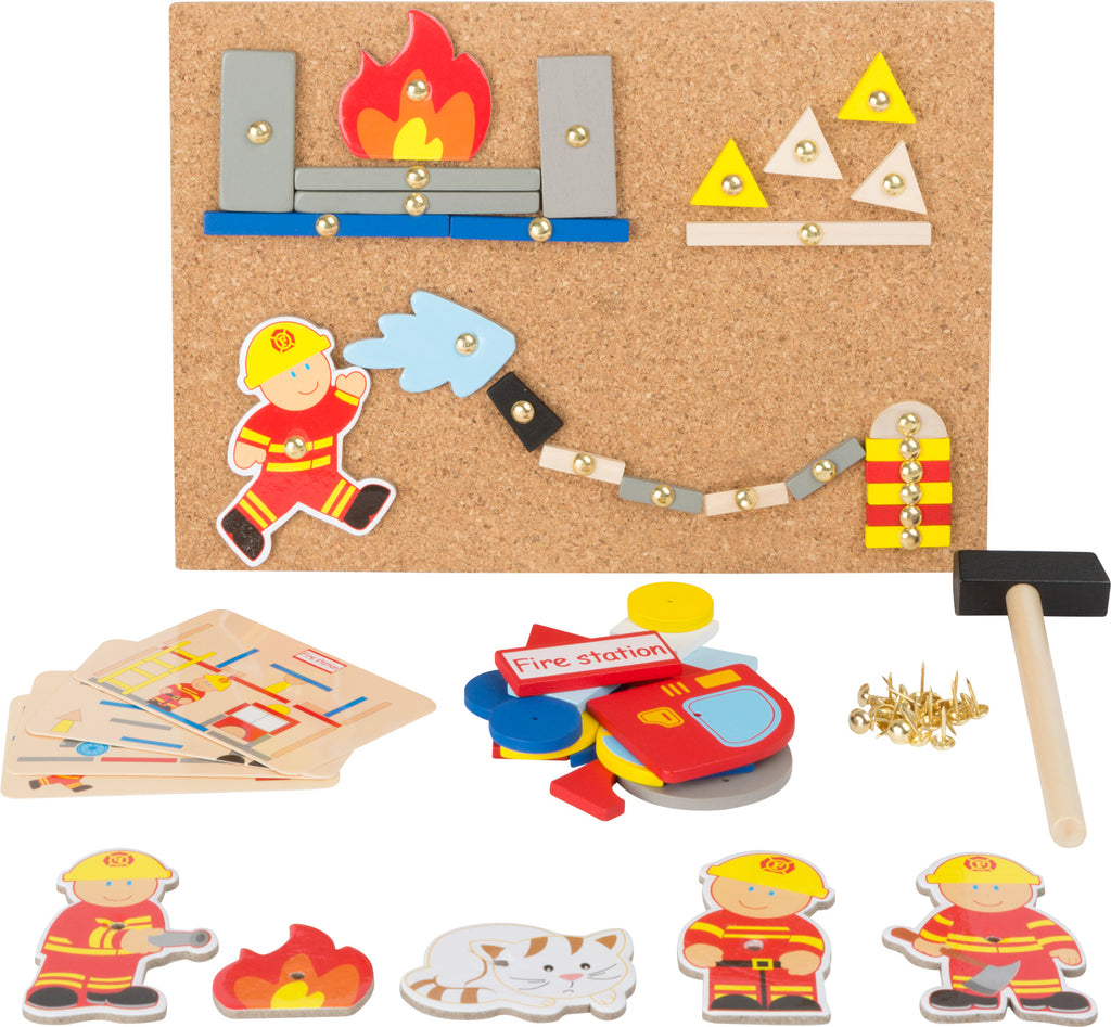 Hämmerchenspiel Feuerwehr Spiel Holz Kinder
