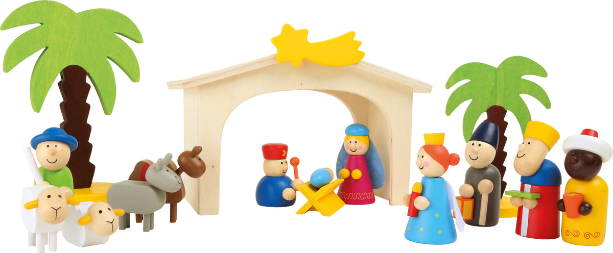 Holzspielkrippe