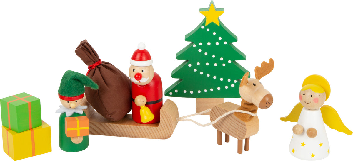 Süsses Weihnachts-Set aus Holz