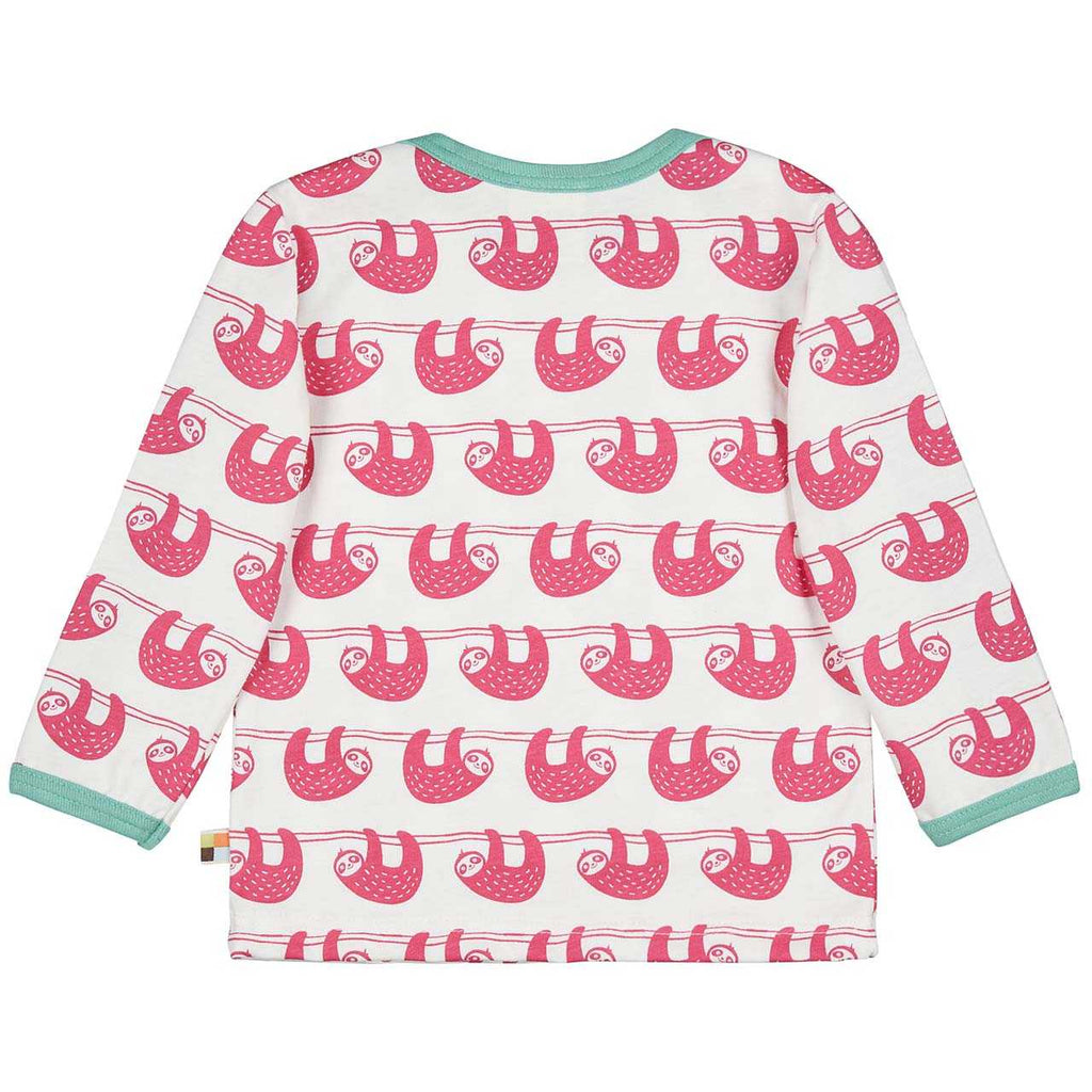 Langarm Shirt Faultiere von loud+proud (3-6M)