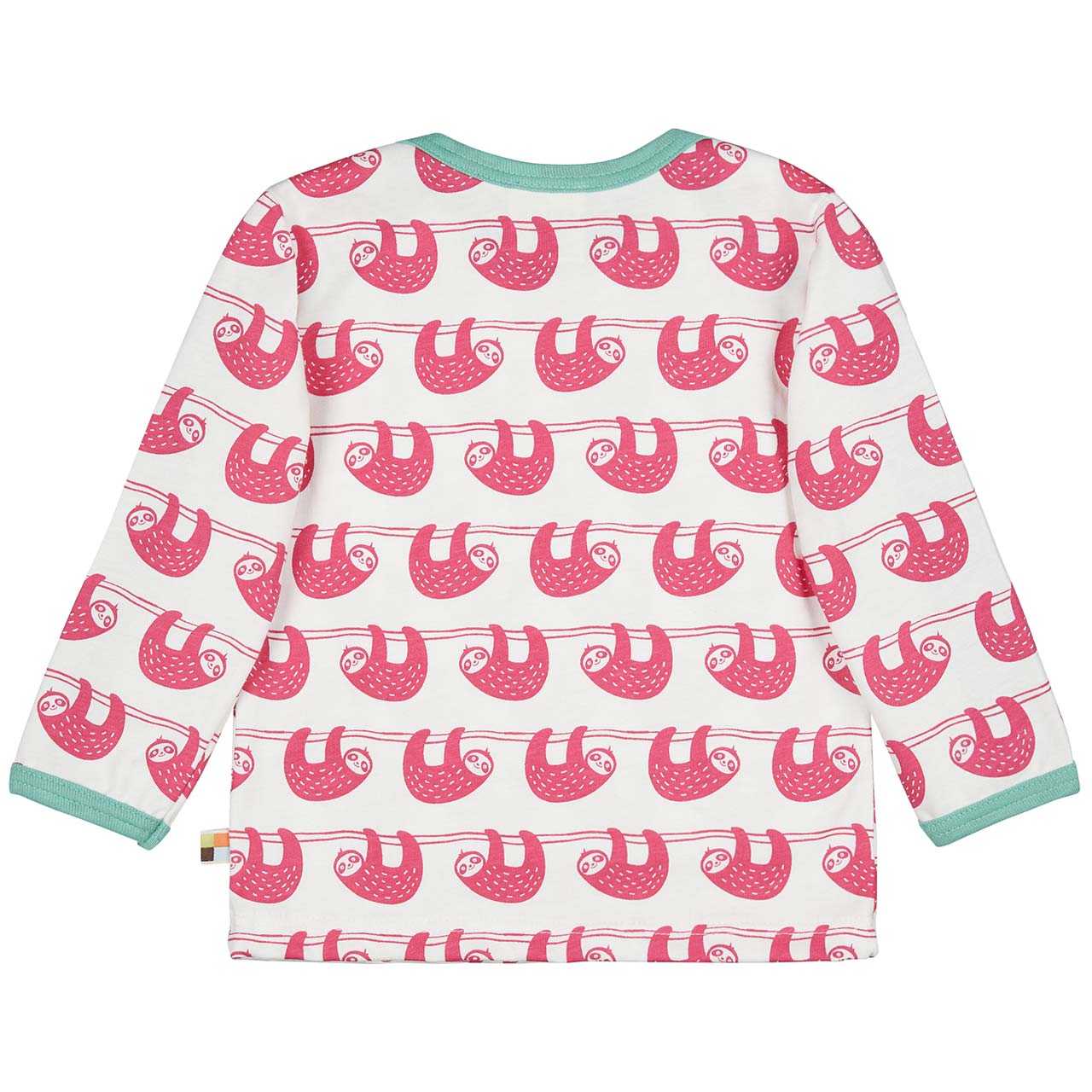 Langarm Shirt Faultiere von loud+proud (3-6M)