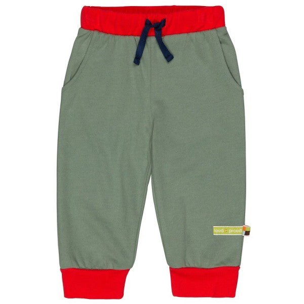 Uni olivegrüne Hose von Loud and proud