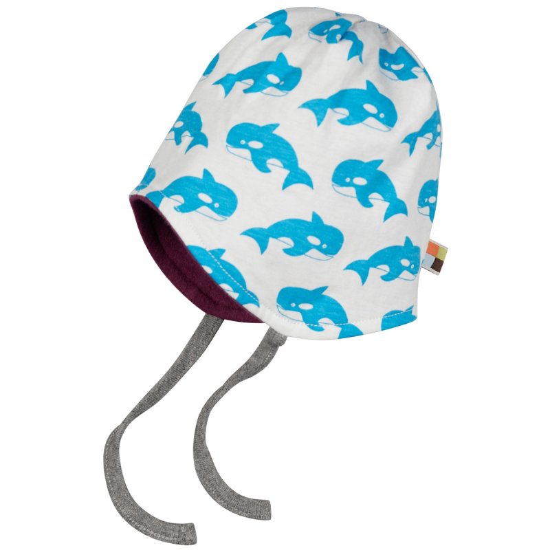 Wendemütze Walfische Fleece  von loud+proud