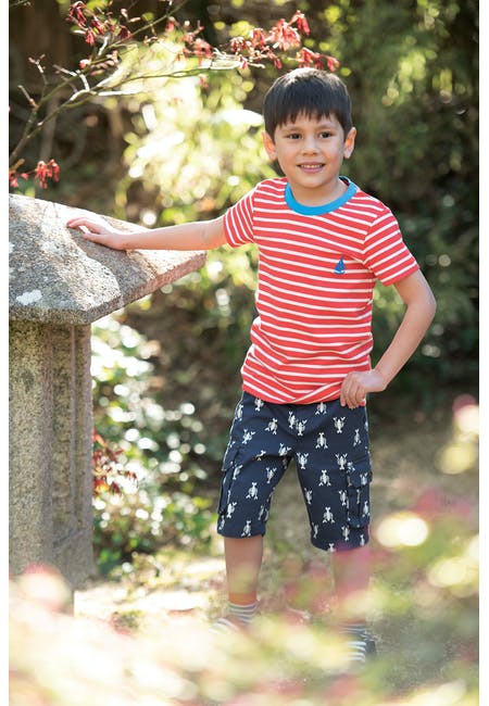 Shirt rot- weiss gestreift frugi