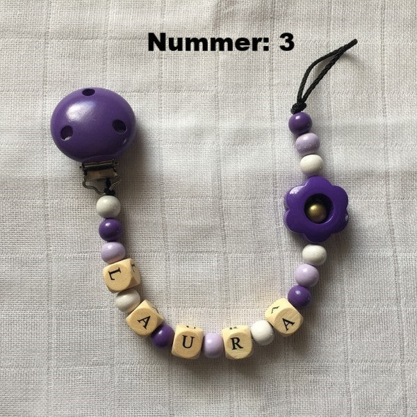 Für kleine Mädchen: Persönliche Nuggikette mit Kosename oder Name
