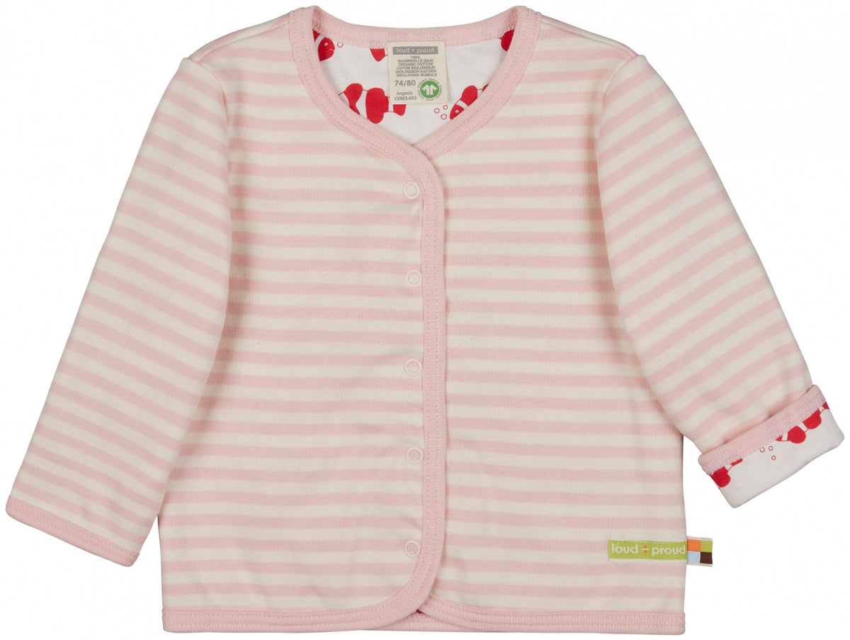 Wendejacke Fische Rose ( 0-3, 9-18 , 18-24 Monate)  von loud+proud
